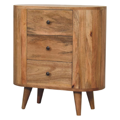 Mini Oak-ish Cabinet - Luxe Home Comforts