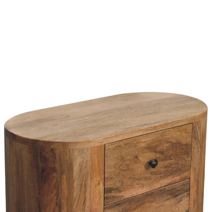 Mini Oak-ish Cabinet - Luxe Home Comforts