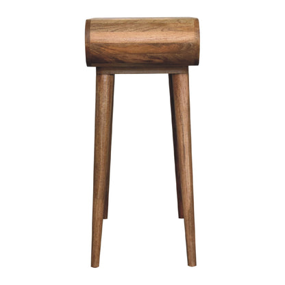 Mini Oak-ish Round Dressing Table - Luxe Home Comforts