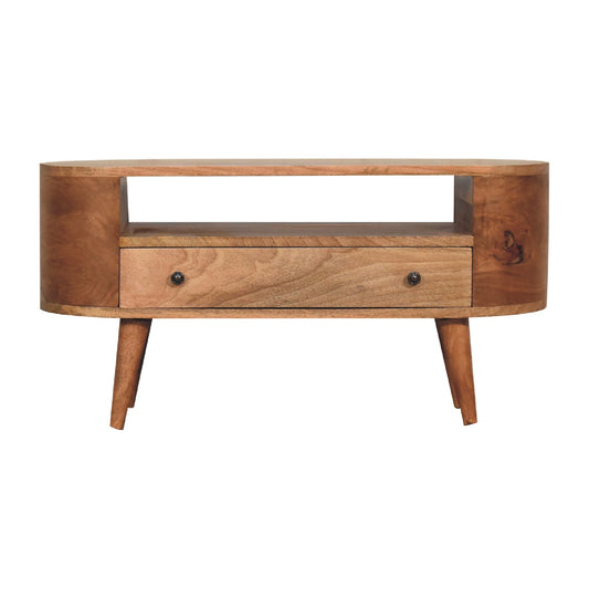 Mini Rounded Entertainment Unit - Luxe Home Comforts