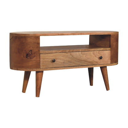 Mini Rounded Entertainment Unit - Luxe Home Comforts