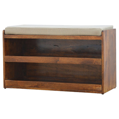 Mud Linen Pull out Shoe Bench - Luxe Home Comforts