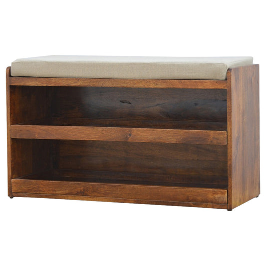 Mud Linen Pull out Shoe Bench - Luxe Home Comforts