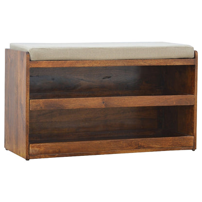 Mud Linen Pull out Shoe Bench - Luxe Home Comforts
