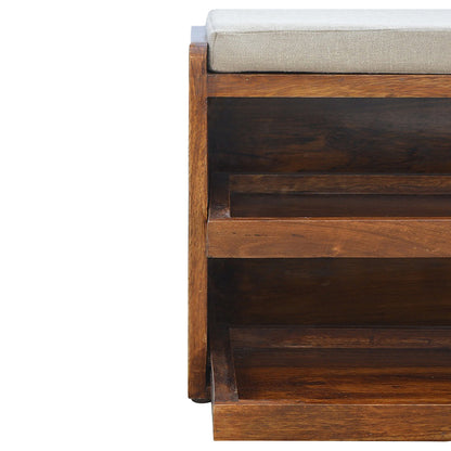 Mud Linen Pull out Shoe Bench - Luxe Home Comforts