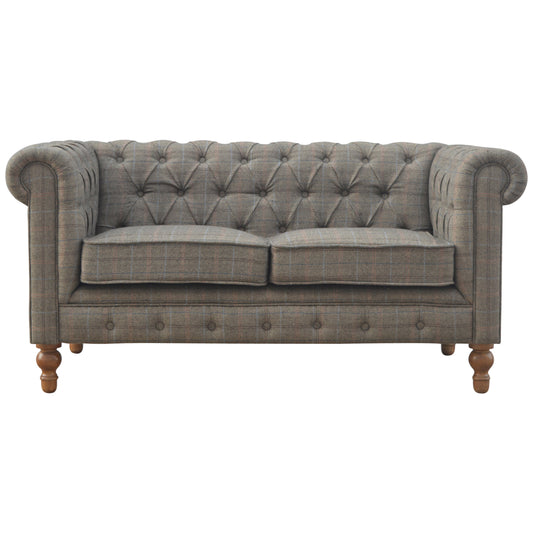 Multi Tweed 2 Seat Chesterfield - Luxe Home Comforts