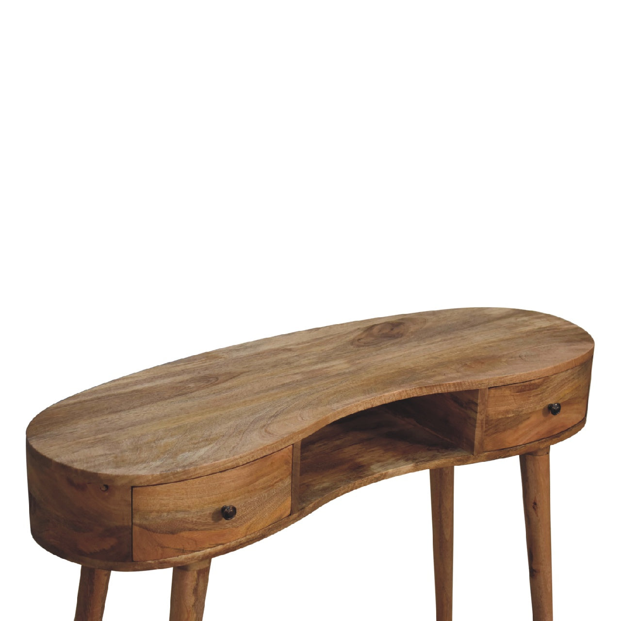 Oak-ish Wave Writing Desk - Luxe Home Comforts