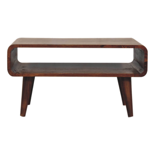 Open Chestnut Media Unit - Luxe Home Comforts