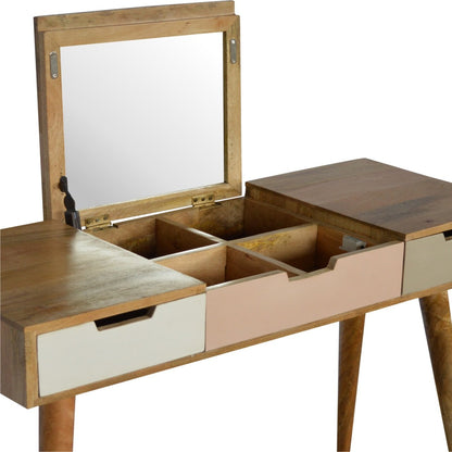 Pink Gradient Dressing Table - Luxe Home Comforts