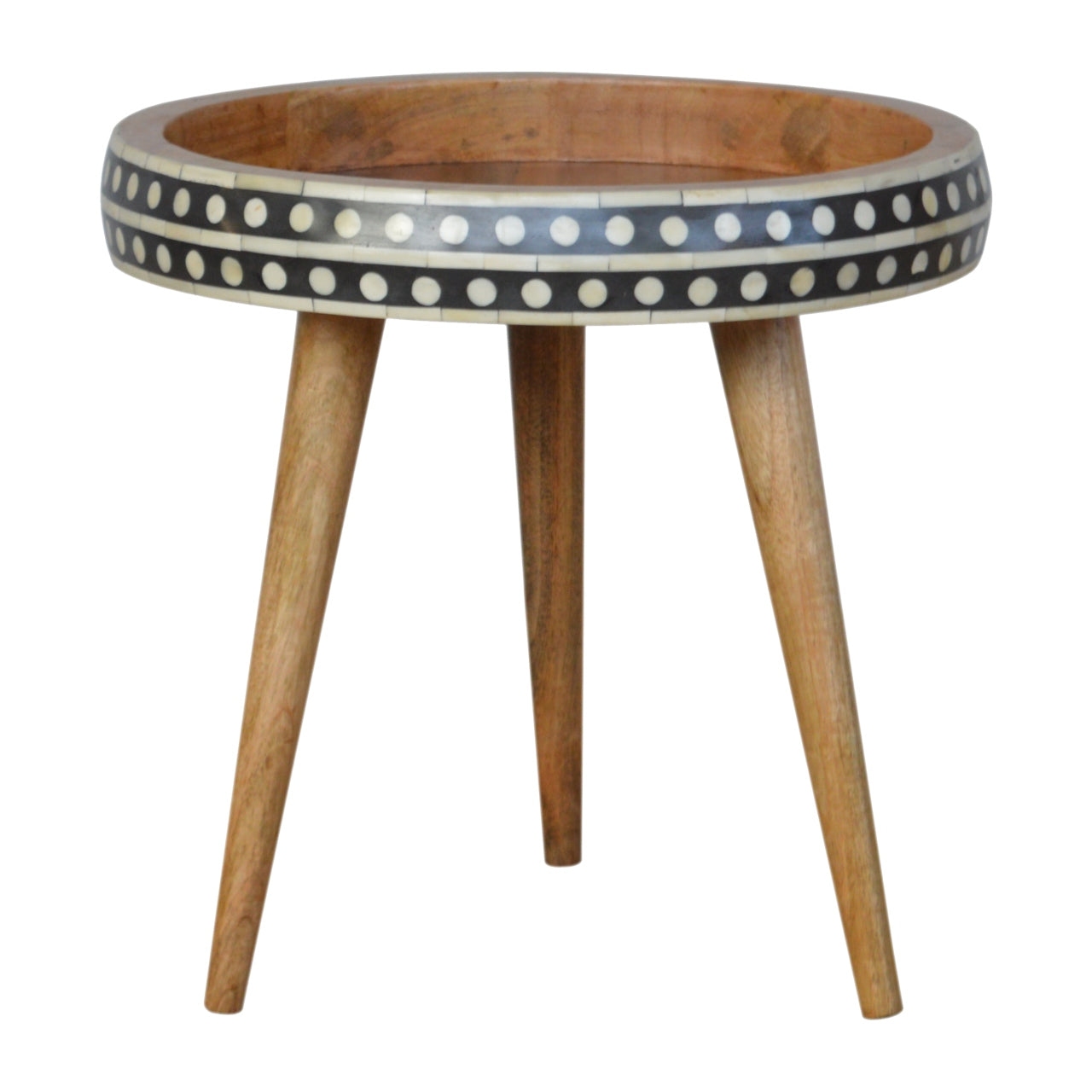 Small Dotted End Table - Luxe Home Comforts