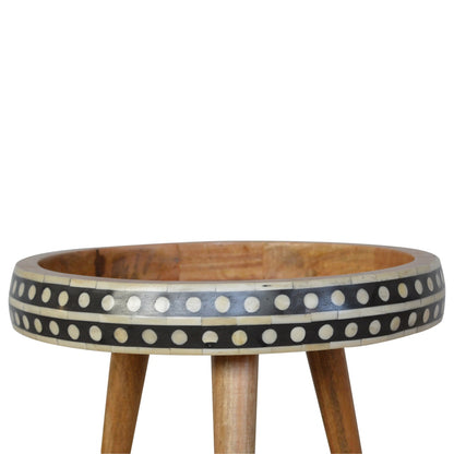 Small Dotted End Table - Luxe Home Comforts