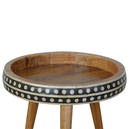 Small Dotted End Table - Luxe Home Comforts