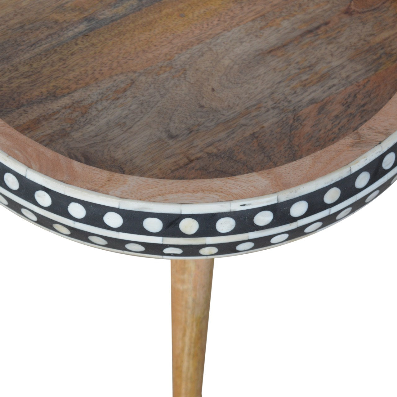 Small Dotted End Table - Luxe Home Comforts