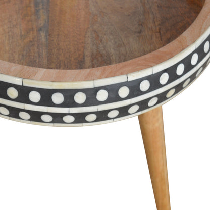 Small Dotted End Table - Luxe Home Comforts