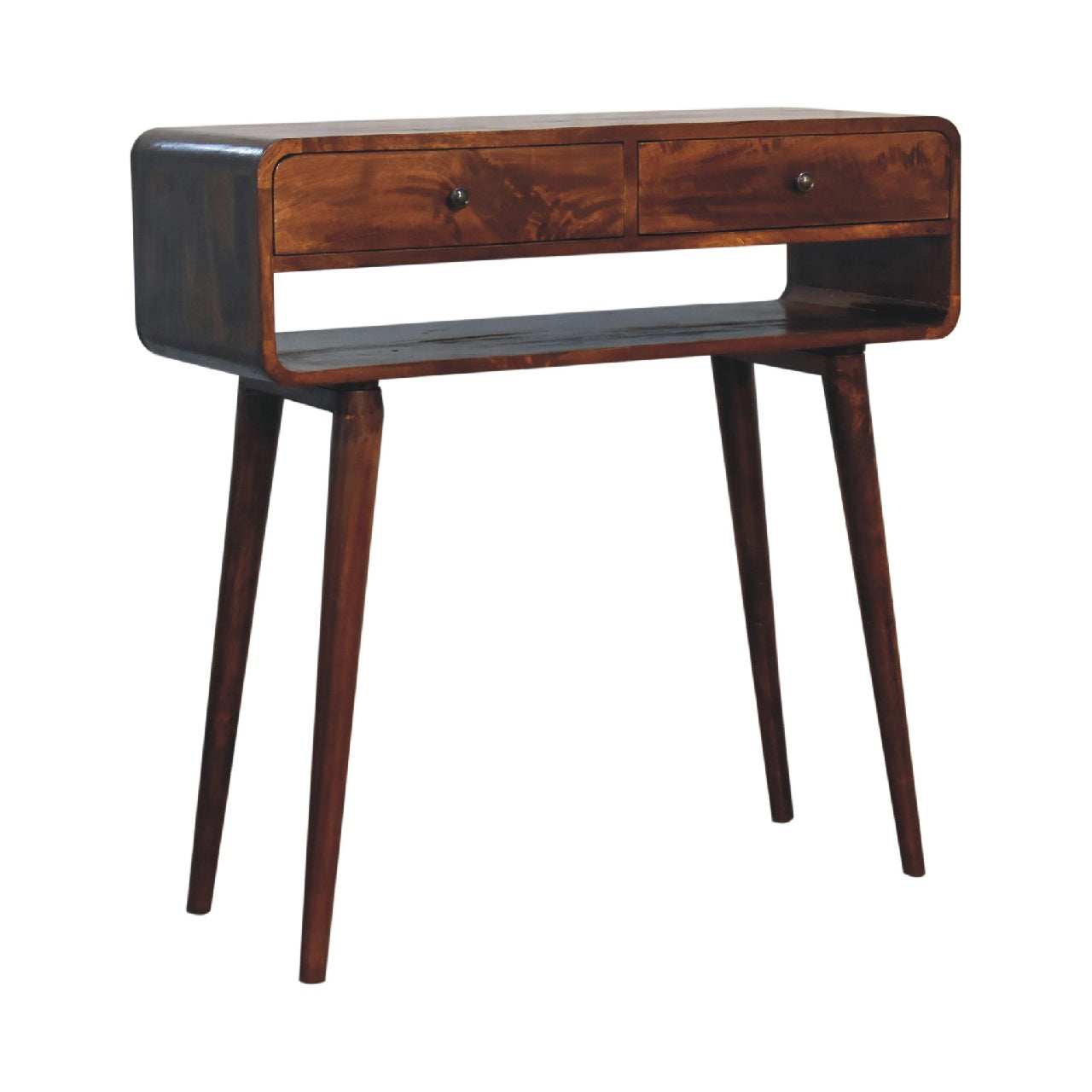 Sonata Chestnut Console Table - Luxe Home Comforts