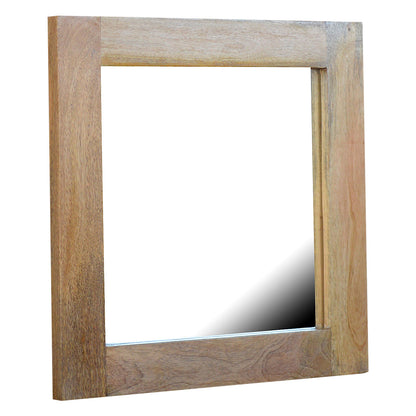 Square Wooden Frame with Mirror - Luxe Home Comforts