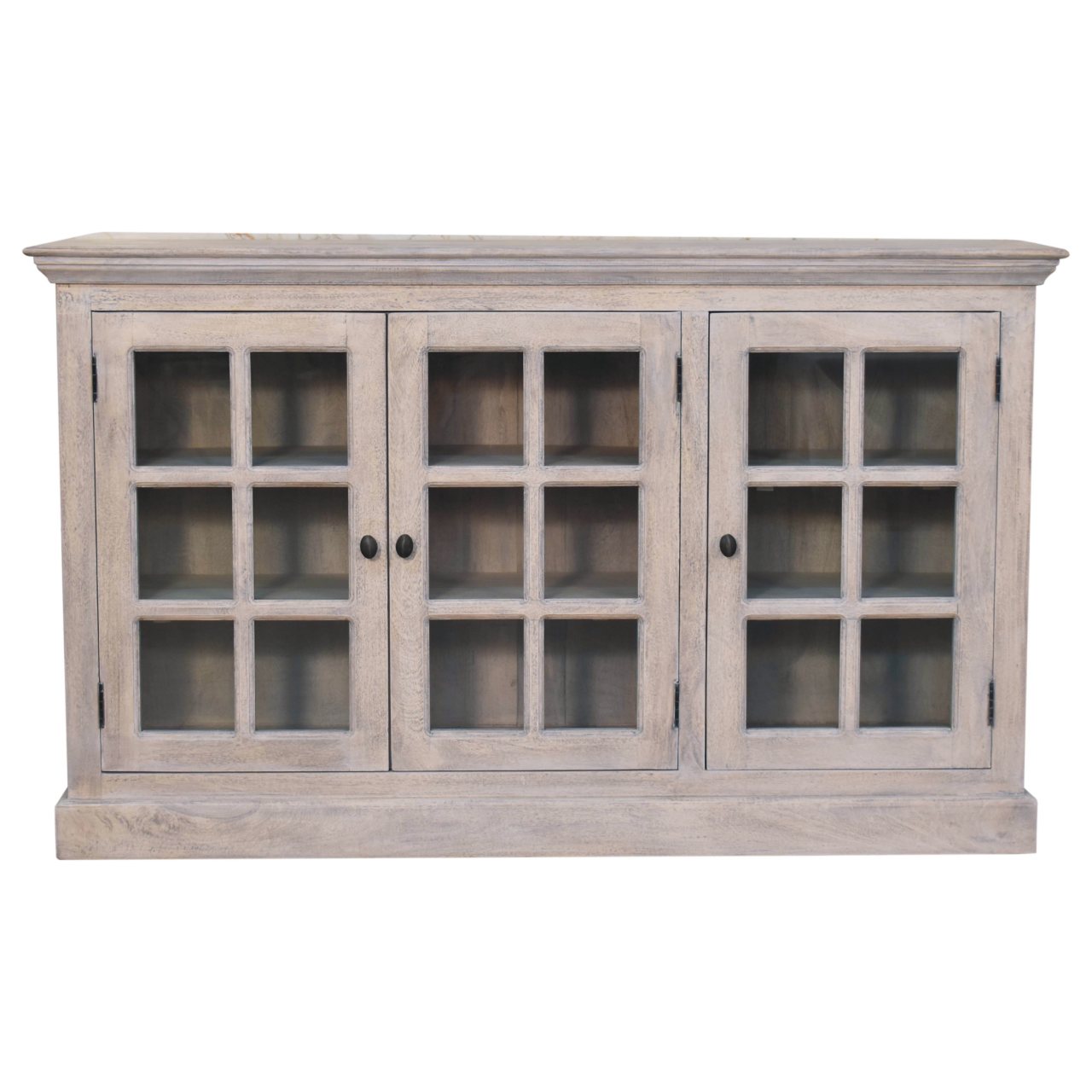 Stone Wash Triple Glazed Cabinet - Luxe Home Comforts