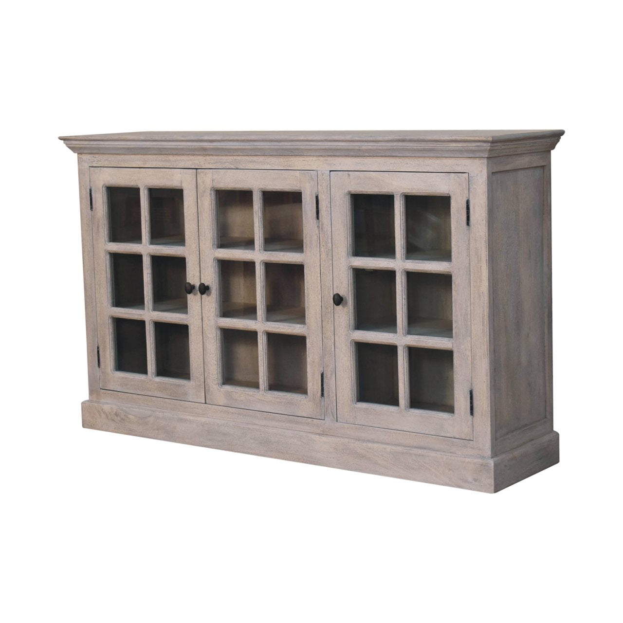 Stone Wash Triple Glazed Cabinet - Luxe Home Comforts