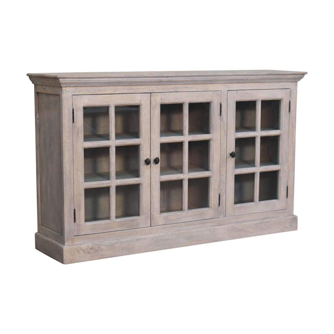 Stone Wash Triple Glazed Cabinet - Luxe Home Comforts