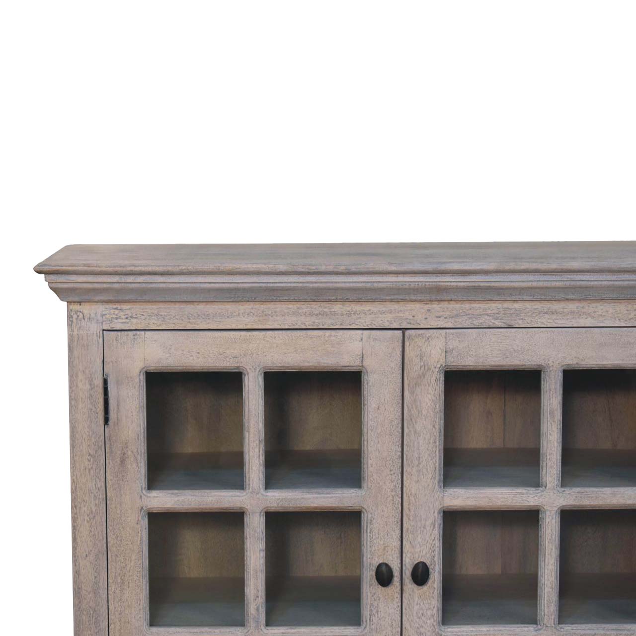 Stone Wash Triple Glazed Cabinet - Luxe Home Comforts