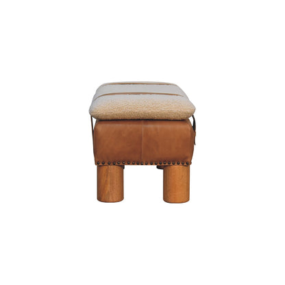 Strapped Cyclinder Bench - Luxe Home Comforts