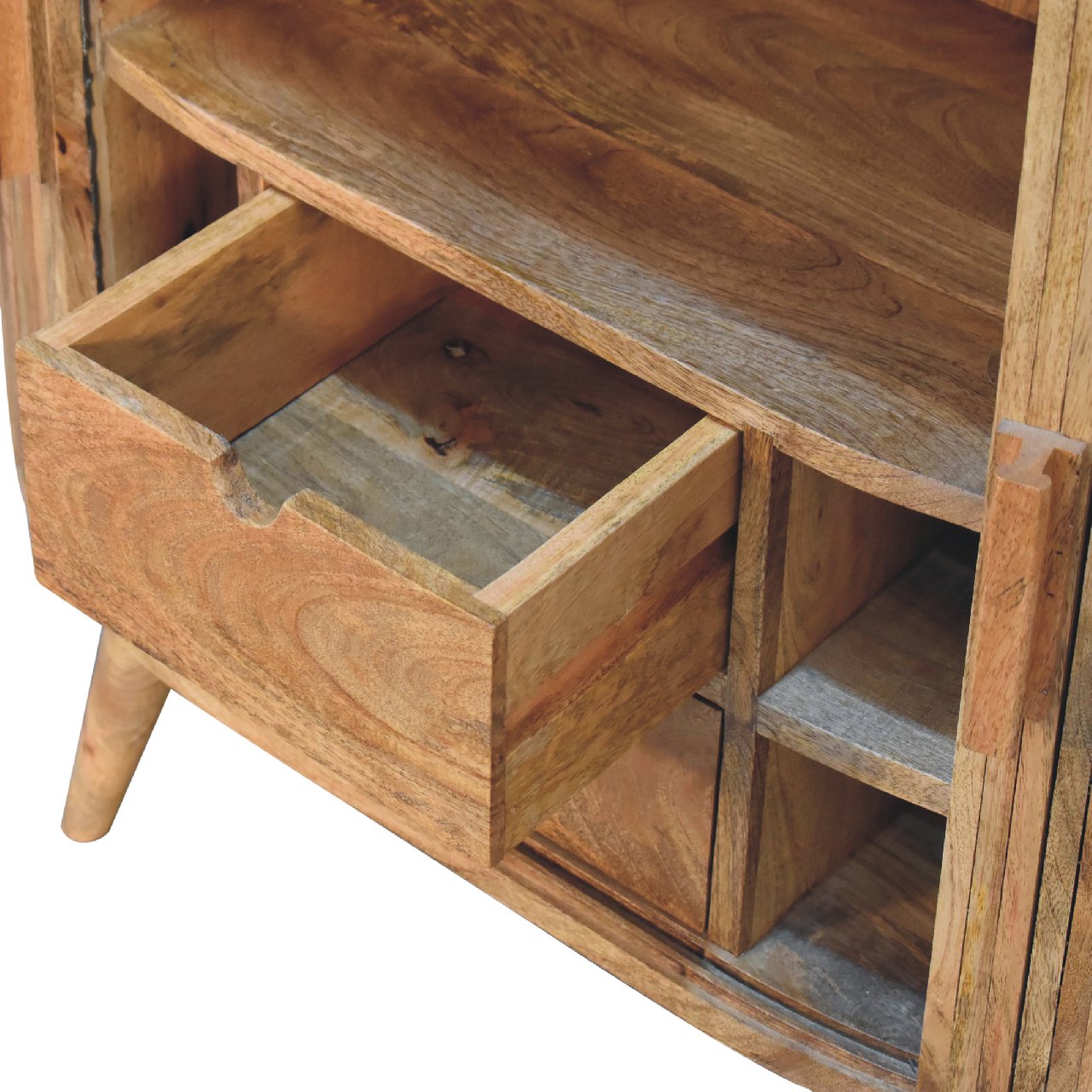 Stripe Cabinet with Storage - Luxe Home Comforts