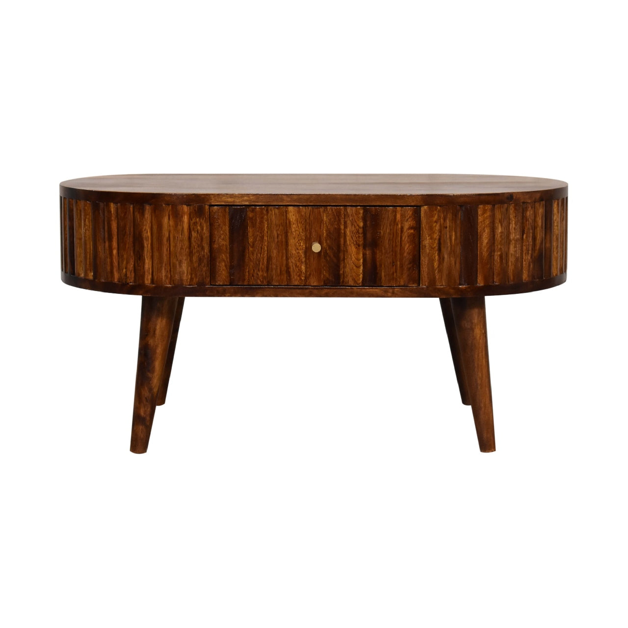 Stripe Chestnut Coffee Table - Luxe Home Comforts