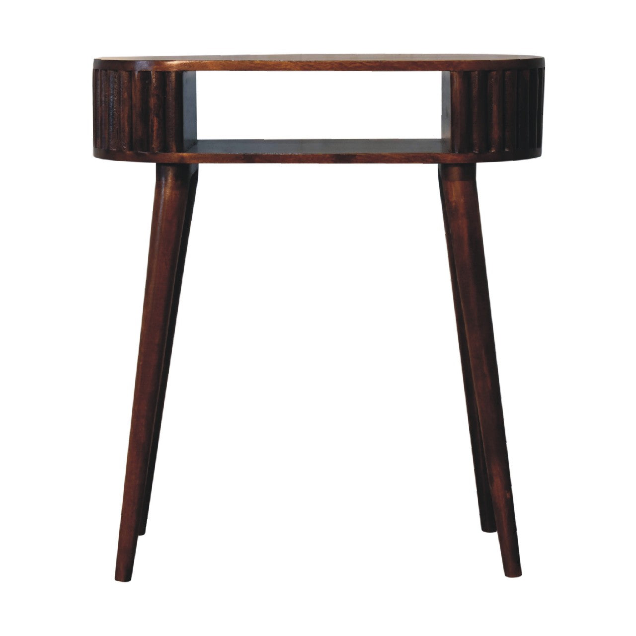 Stripe Chestnut Writing Desk - Luxe Home Comforts