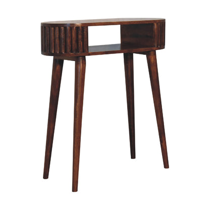 Stripe Chestnut Writing Desk - Luxe Home Comforts
