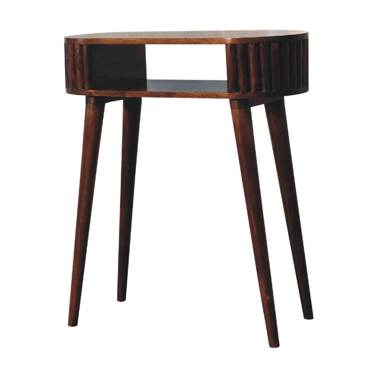 Stripe Chestnut Writing Desk - Luxe Home Comforts