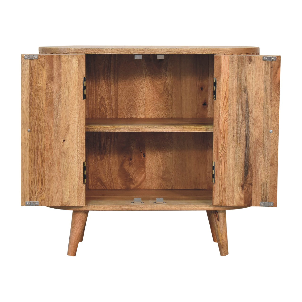 Stripe Door Cabinet - Luxe Home Comforts