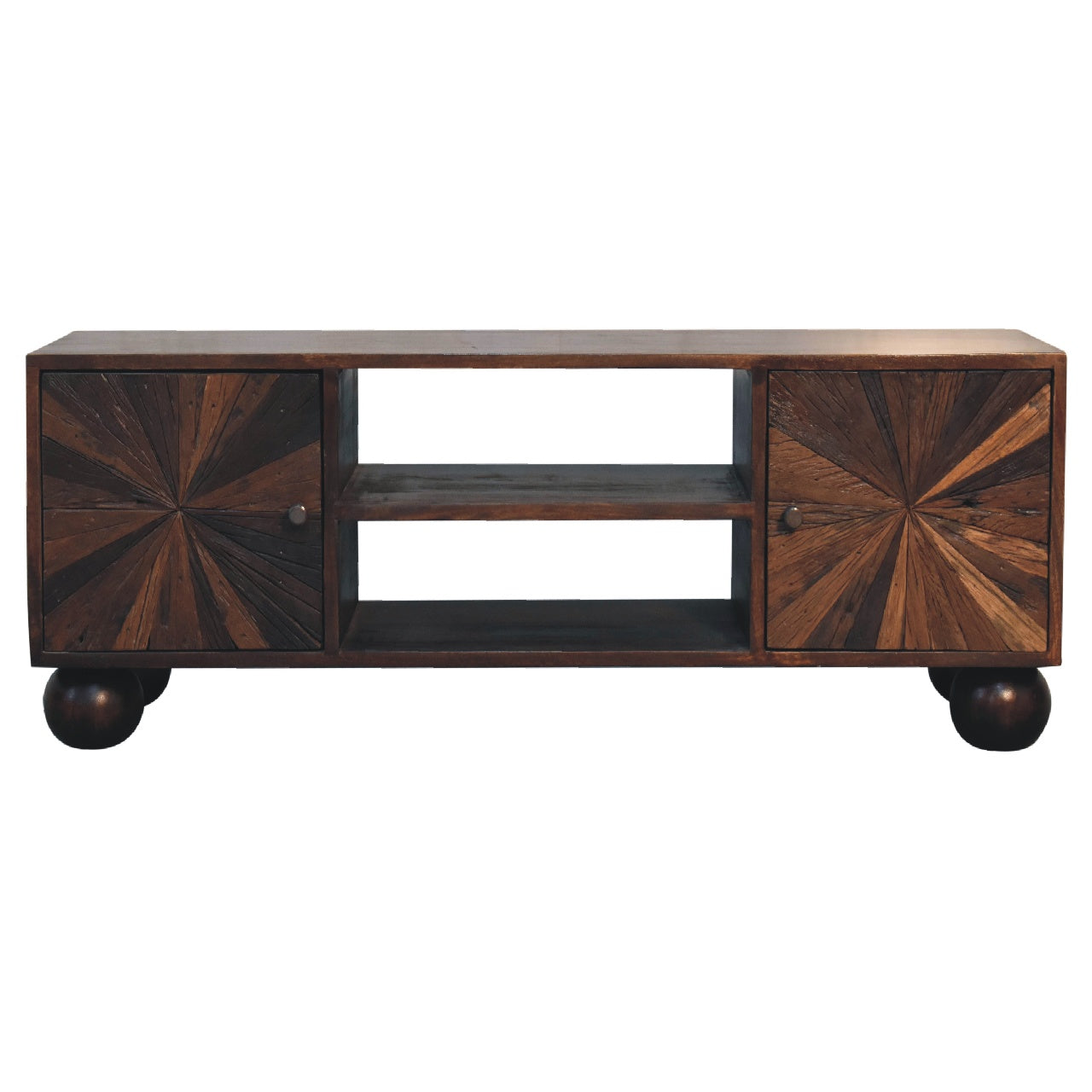 Sunrise Ball Walnut TV Unit - Luxe Home Comforts