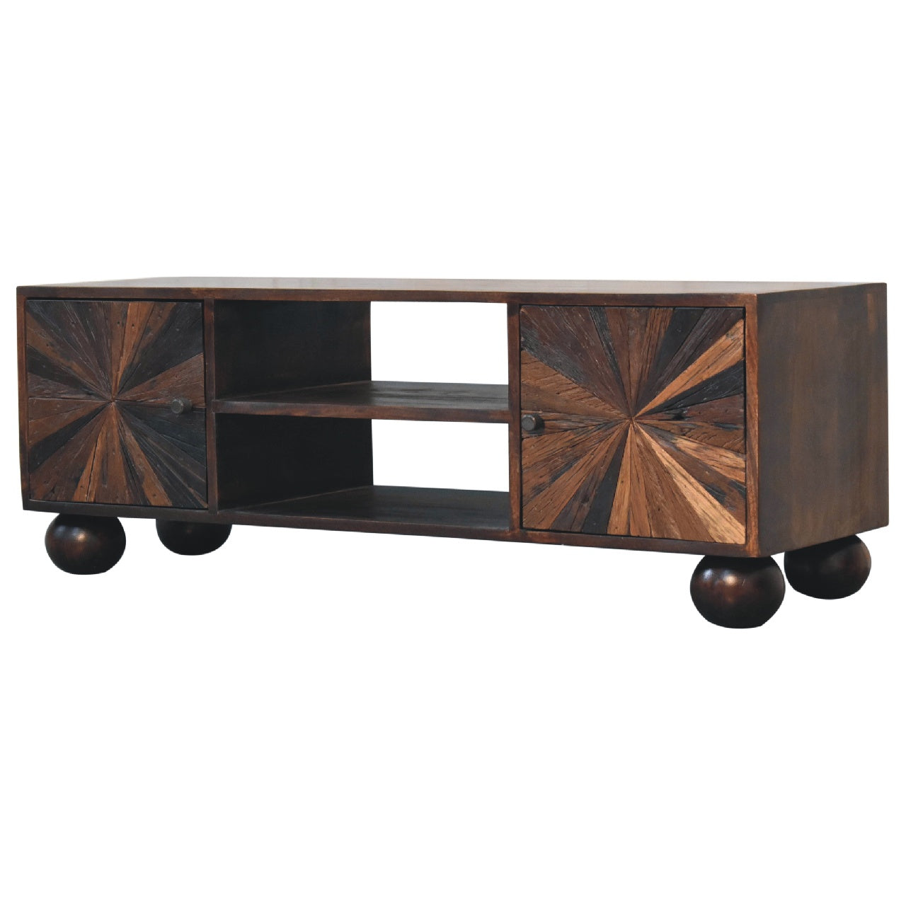 Sunrise Ball Walnut TV Unit - Luxe Home Comforts
