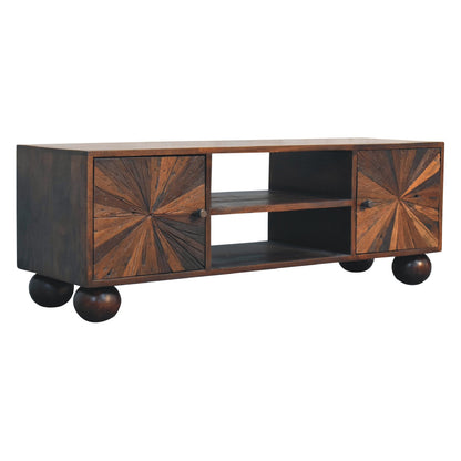Sunrise Ball Walnut TV Unit - Luxe Home Comforts