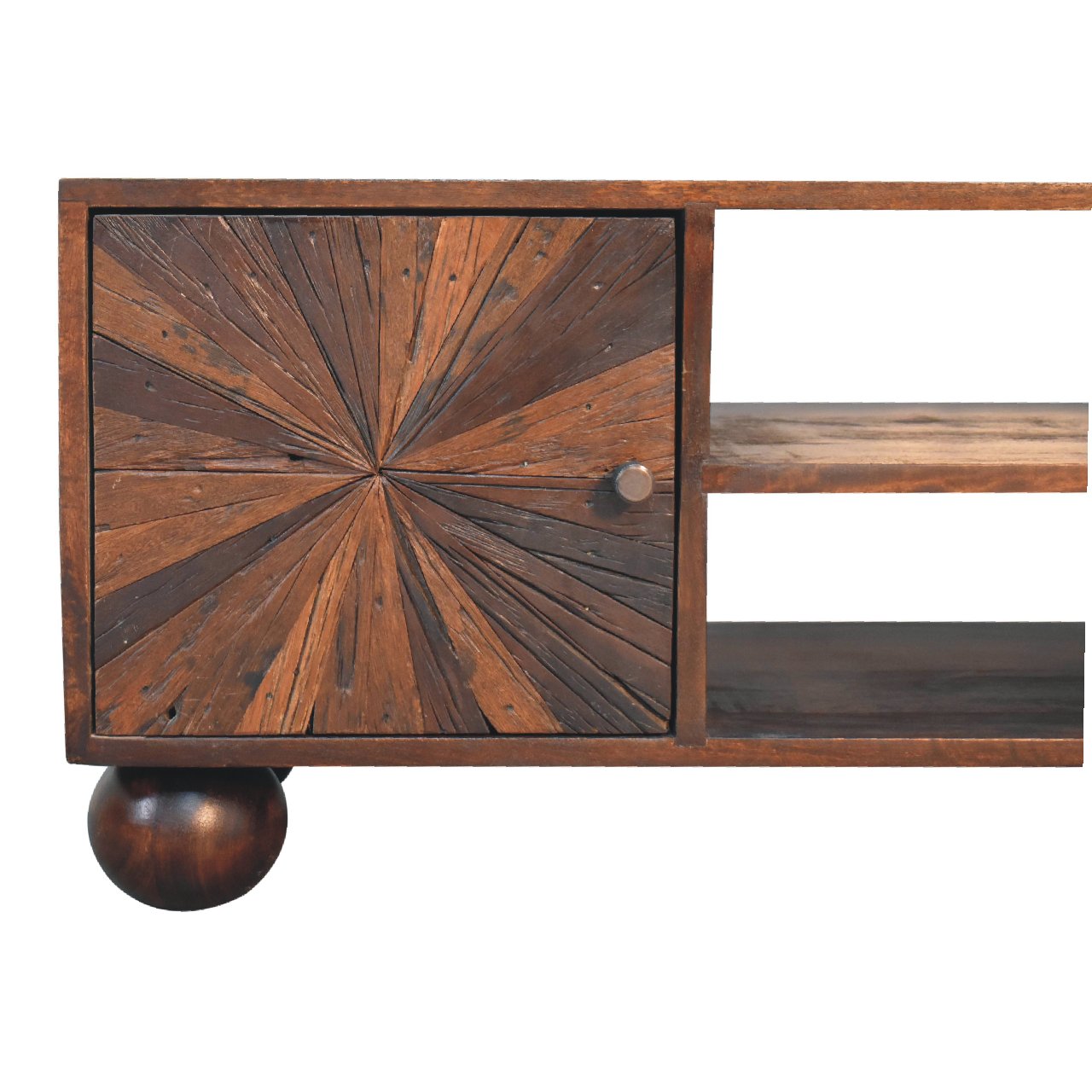 Sunrise Ball Walnut TV Unit - Luxe Home Comforts