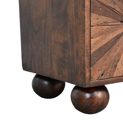 Sunrise Ball Walnut TV Unit - Luxe Home Comforts