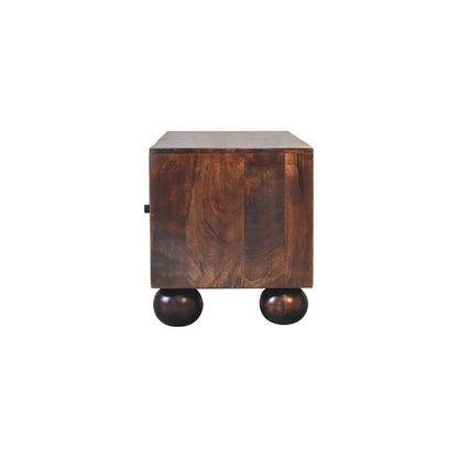 Sunrise Ball Walnut TV Unit - Luxe Home Comforts