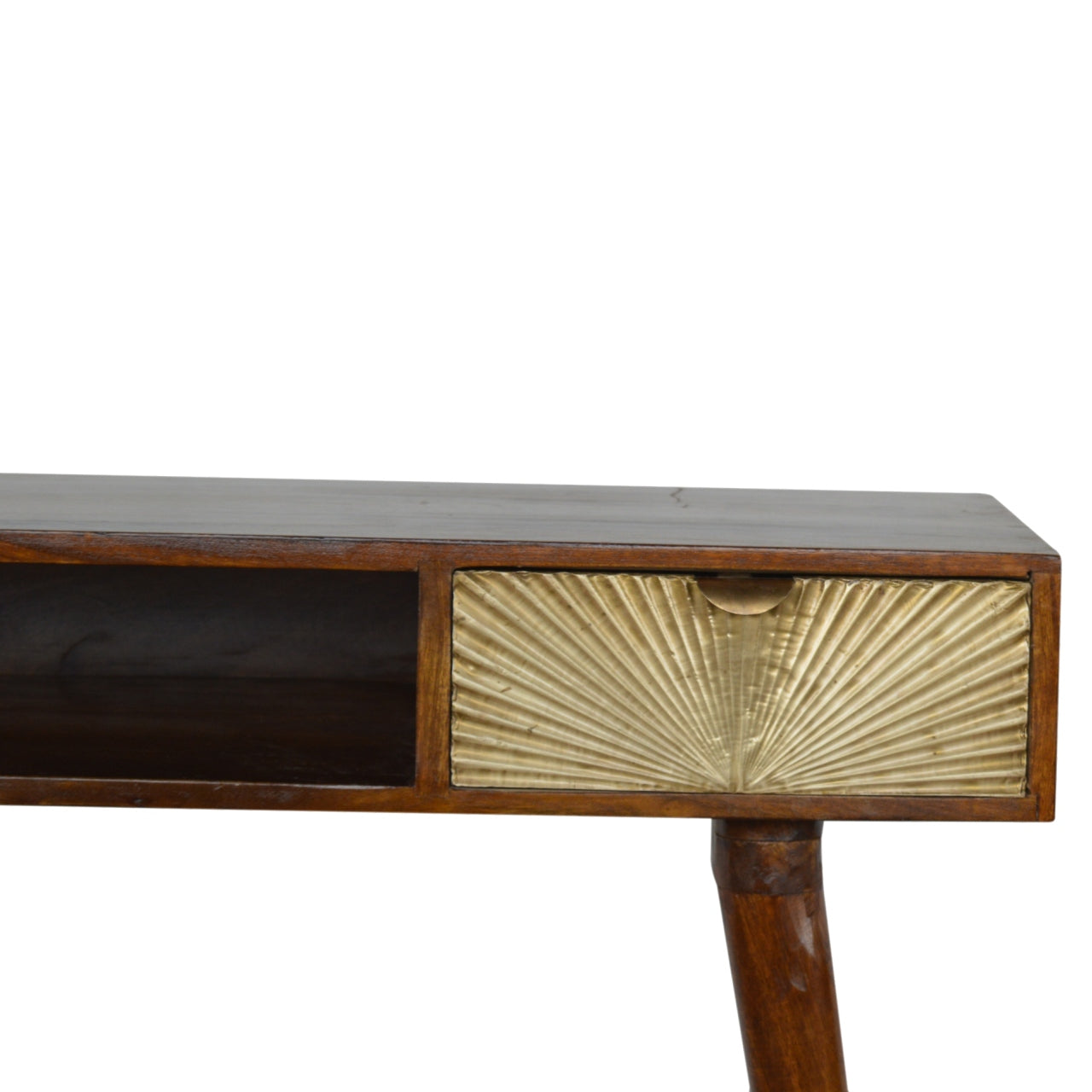 Sunrise Gold Carved Writing Desk - Luxe Home Comforts