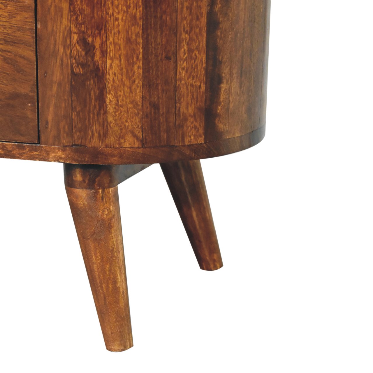 T-bar Cortez Chestnut Open Slot Cabinet - Luxe Home Comforts