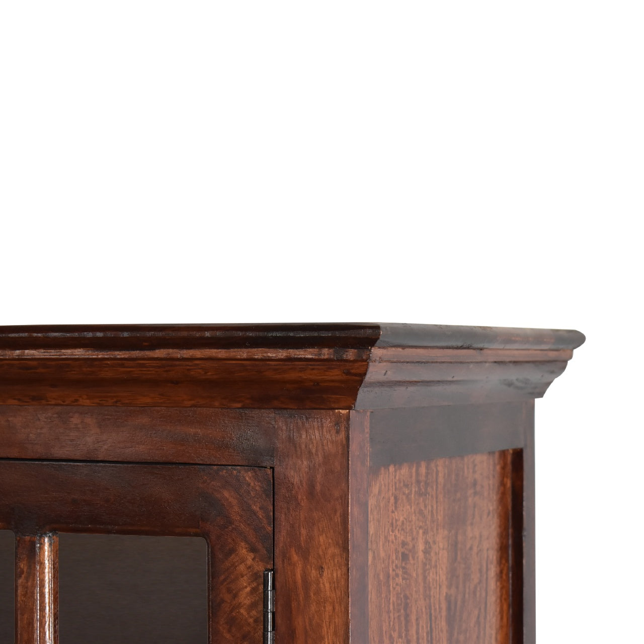 Tall Cherry Glazed Cabinet - Luxe Home Comforts