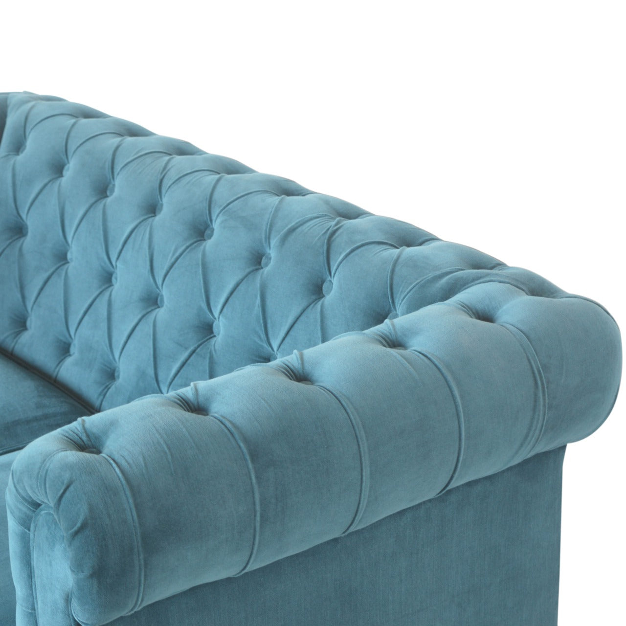 Teal Chesterfield Sofa - Luxe Home Comforts