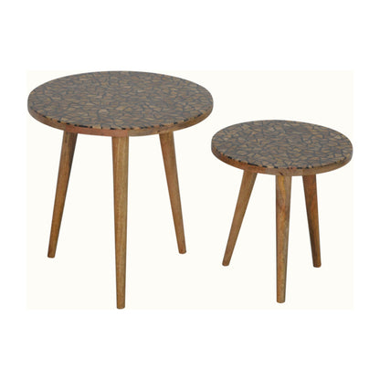 Tree Trunk Footstool Set of 2 - Luxe Home Comforts