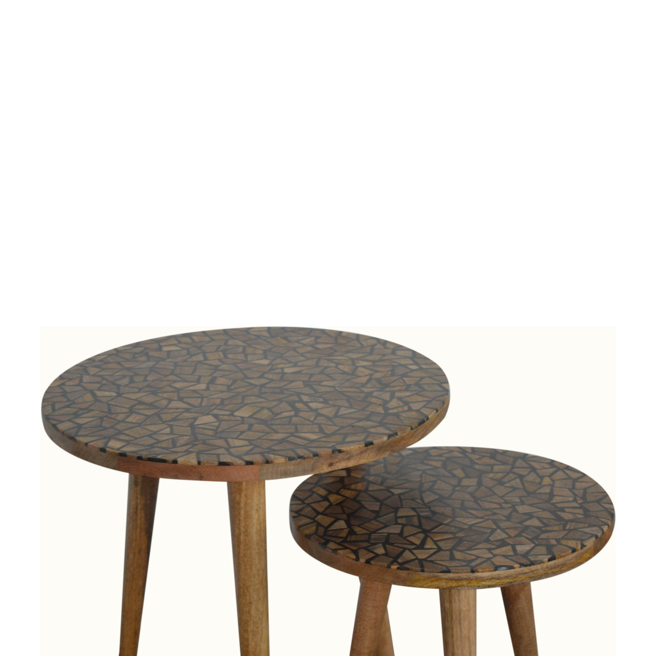 Tree Trunk Footstool Set of 2 - Luxe Home Comforts