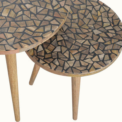 Tree Trunk Footstool Set of 2 - Luxe Home Comforts