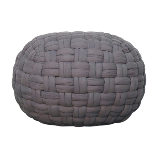 Tube Pouffe Grey - Luxe Home Comforts