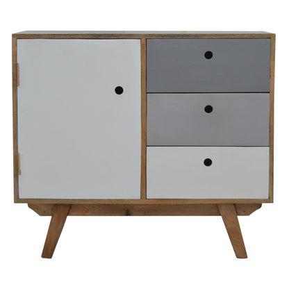 Two Tone Hand Painted Cabinet - Luxe Home Comforts