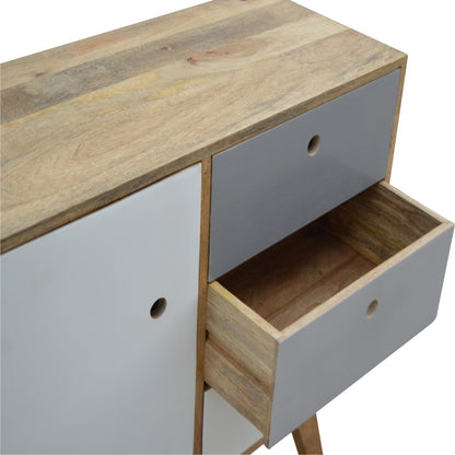 Two Tone Hand Painted Cabinet - Luxe Home Comforts