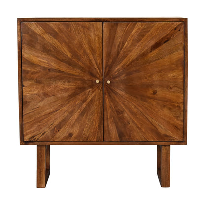 U-Shape Chestnut Sunrise Cabinet - Luxe Home Comforts