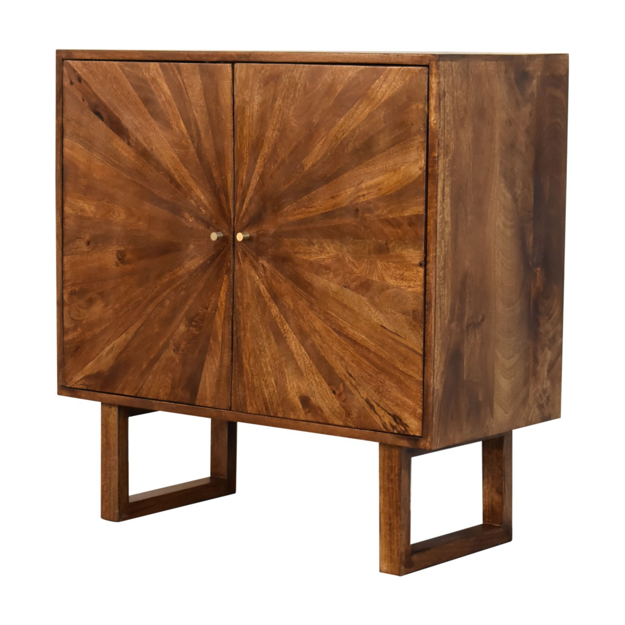 U-Shape Chestnut Sunrise Cabinet - Luxe Home Comforts