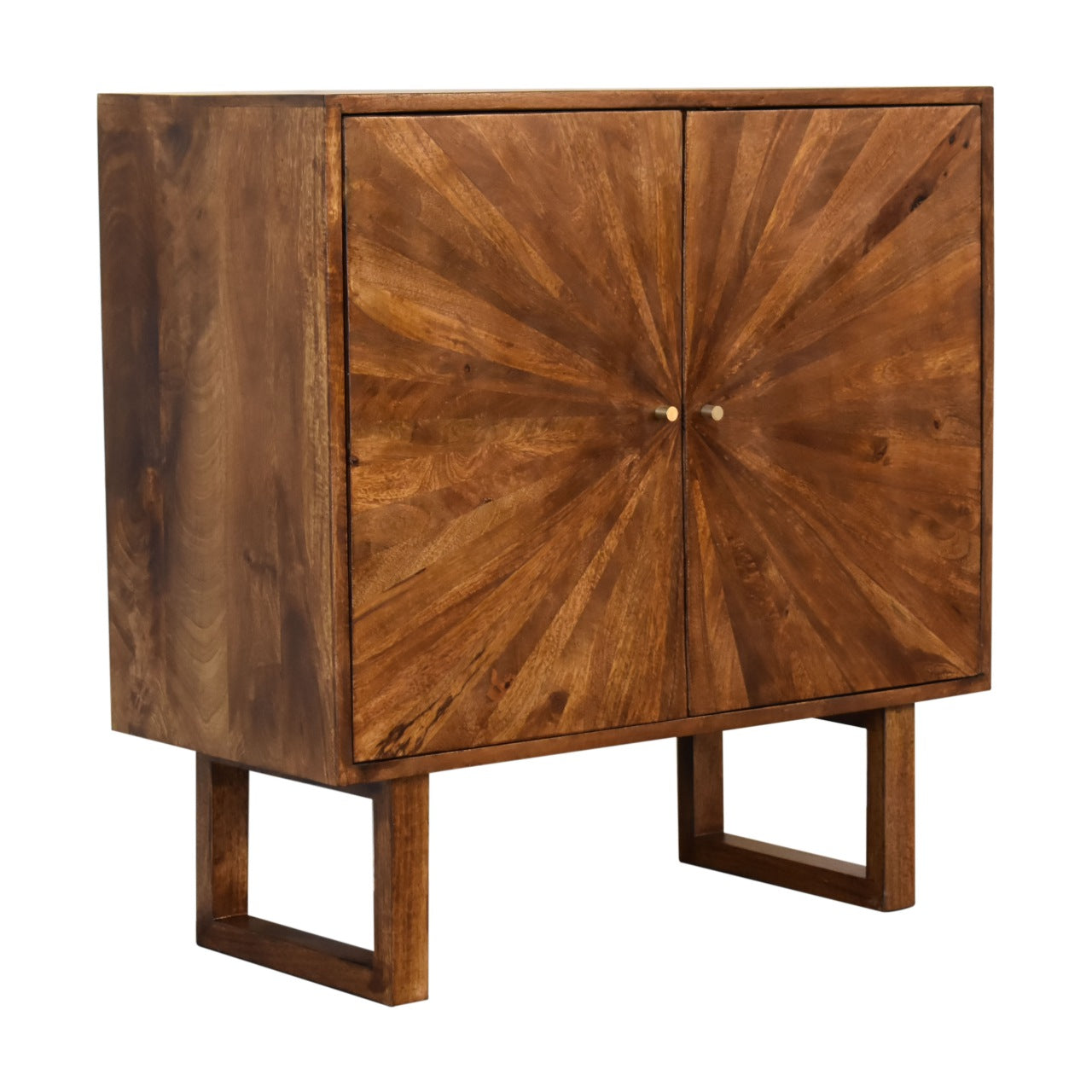 U-Shape Chestnut Sunrise Cabinet - Luxe Home Comforts